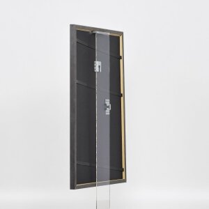 Effetto cornice in legno massiccio profilo 25 verde 27x48 cm vetro acrilico