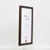 Telaio effetto legno profilo 33 wengé 27x48 cm vetro antiriflesso