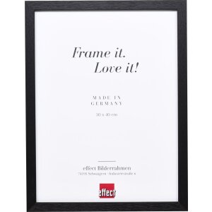 Telaio effetto legno profilo 33 nero 27x48 cm vetro acrilico