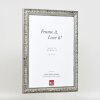 Telaio effetto legno profilo 94 argento 27x48 cm vetro acrilico