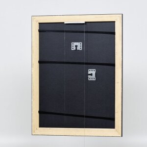 Telaio effetto legno profilo 94 nero 27x48 cm vetro acrilico