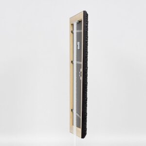 Telaio effetto legno profilo 94 nero 27x48 cm vetro acrilico
