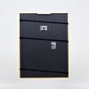 Effetto cornice in legno massiccio profilo 20 nero 27x48 cm vetro museale