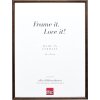 Effetto cornice in legno massiccio profilo 20 marrone scuro 27x48 cm vetro museale