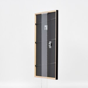 Effetto cornice in legno Profilo 23 rosso 27x48 cm Vetro museo