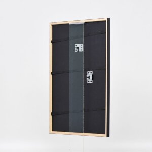 Effetto cornice in legno Profilo 23 rosso 27x48 cm Vetro museo