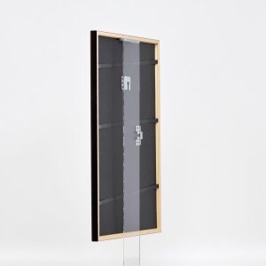 Effetto cornice in legno Profilo 23 rosso 27x48 cm Vetro museo