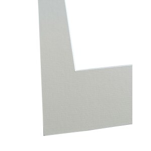 Passepartout a taglio obliquo - 30x40 cm - crema