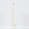 Cornice in legno effetto profilo 38 bianco 27x48 cm vetro museo