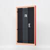 Cornice in legno effetto profilo 89 rosso 27x48 cm vetro museo