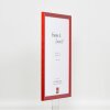 Cornice in legno effetto profilo 89 rosso 27x48 cm vetro museo