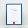 Effetto cornice in legno Profilo 89 blu 27x48 cm Vetro museo