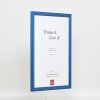 Effetto cornice in legno Profilo 89 blu 27x48 cm Vetro museo