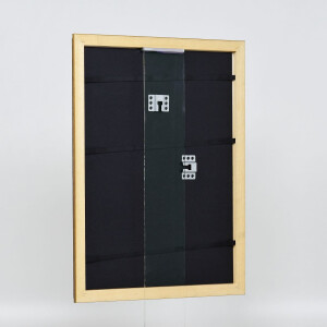Effetto cornice in legno profilo 21 marrone noce 27x48 cm vetro museale
