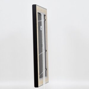 Telaio effetto legno profilo 95 nero 27x48 cm vetro antiriflesso