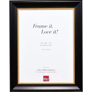 Telaio effetto legno profilo 95 nero 27x48 cm vetro acrilico