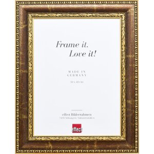 Cornice effetto barocco Profilo 31 marrone 27x48 cm Vetro...