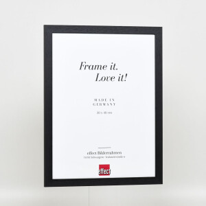 Telaio effetto legno profilo 2210 nero 28x35 cm vetro normale