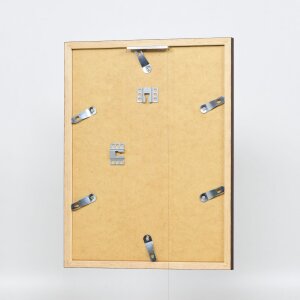 Telaio effetto legno profilo 33 wengé 28x35 cm vetro antiriflesso
