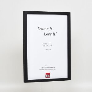 Telaio in legno effetto Profilo 35 nero 28x35 cm vetro normale + distanziatore