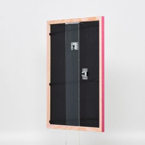 Cornice in legno effetto profilo 89 viola 28x35 cm vetro acrilico