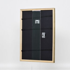 Telaio effetto legno profilo 2070 vetro antiriflesso 28x35 cm oro