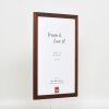 Cornice in legno effetto profilo 2210 marrone scuro 28x35 cm vetro museale