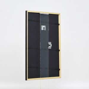 Cornice in legno effetto profilo 23 verde 28x35 cm vetro museale