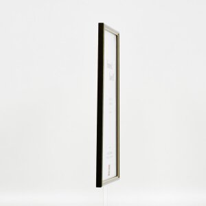Cornice in legno effetto profilo 23 verde 28x35 cm vetro museale