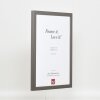 Cornice in legno Top Cube 28x35 cm vetro museale platino