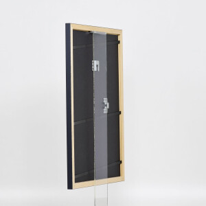 Cornice in legno effetto profilo 38 grigio 28x35 cm vetro museo
