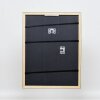 Cornice in legno effetto profilo 2070 vetro museo 28x35 cm oro