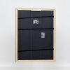 Cornice in legno effetto profilo 2070 vetro museo 28x35 cm oro