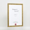 Cornice in legno effetto profilo 2070 vetro museo 28x35 cm oro