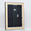 Telaio effetto legno profilo 95 nero 28x35 cm vetro antiriflesso