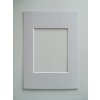 Passepartout smussato - 40x50 cm - grigio