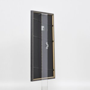 Effetto cornice in legno massiccio profilo 25 blu 29,7x42 cm vetro trasparente