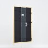 Effetto cornice in legno massiccio profilo 20 nero 29,7x42 cm vetro acrilico