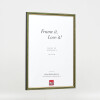 Cornice in legno effetto profilo 23 verde 29,7x42 cm vetro antiriflesso