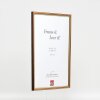 Telaio in legno effetto profilo 23 marrone chiaro 29,7x42 cm vetro antiriflesso