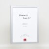 Struttura in legno Top Cube 29,7x42 cm argento vetro normale