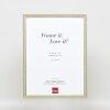 Effetto cornice in legno massiccio profilo 25 verde 29,7x42 cm vetro antiriflesso