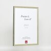 Effetto cornice in legno massiccio profilo 25 verde 29,7x42 cm vetro antiriflesso