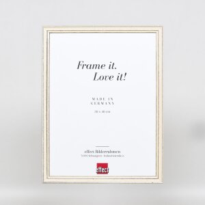 Telaio in legno effetto profilo 38 bianco 29,7x42 cm vetro acrilico