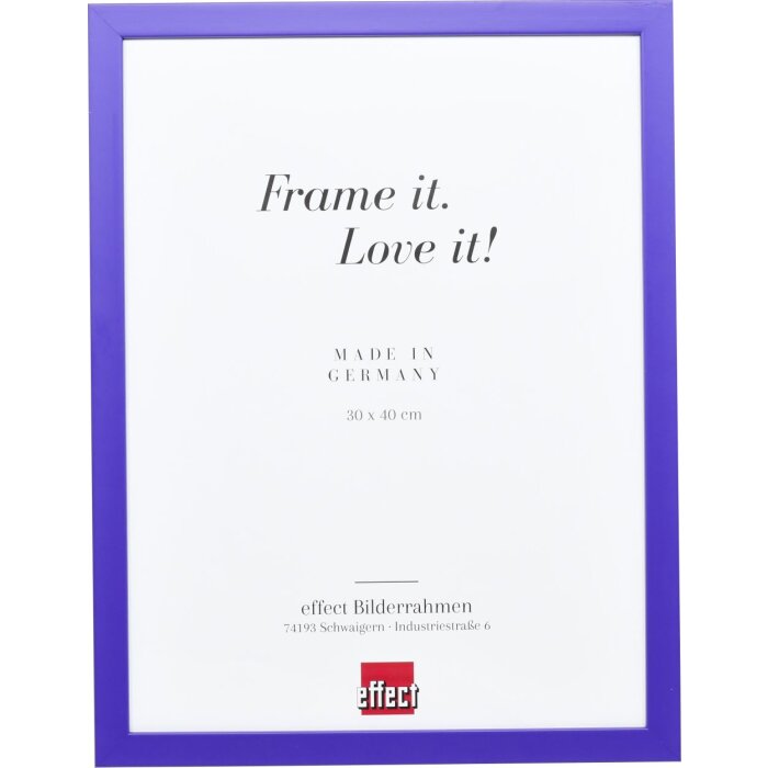 Struttura in legno Top Cube 29,7x42 cm vetro viola antiriflesso