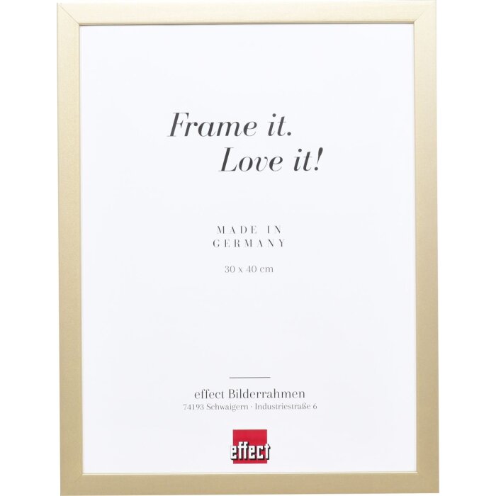 Struttura in legno Top Cube 29,7x42 cm vetro antiriflesso oro