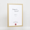 Struttura in legno Top Cube 29,7x42 cm vetro antiriflesso oro