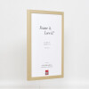 Struttura in legno Top Cube 29,7x42 cm vetro antiriflesso oro