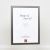 Struttura in legno Top Cube 29,7x42 cm vetro antiriflesso platino