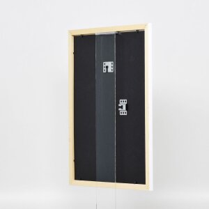 Cornice in legno effetto profilo 2210 bianco 29,7x42 cm vetro museo